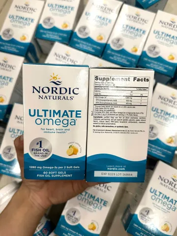 (HÀNG CHÍNH HÃNG MỸ) DẦU CÁ NORDIC NORDIC NATURALS ULTIMATE OMEGA 1280mg