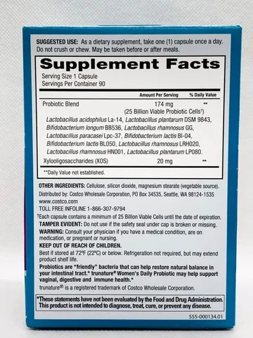 Men vi sinh cho phụ nữ Trunature Women’s Daily Probiotic (90 viên)