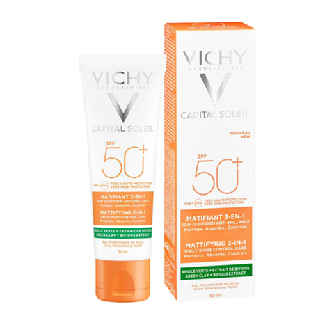 Kem Chống Nắng Vichy Capital Soleil SPF50+ UVB UVA Mattifying 3In1 796226