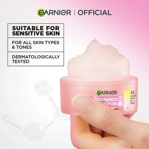 Kem Dưỡng Căng Mọng Da Garnier Niacinamide Dry Touch Cream 30ml [hàng nhập khẩu]
