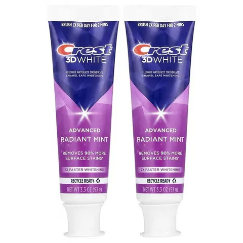 Kem đánh răng Crest 3D White Advanced Radiant Mint 93g [hàng nhập khẩu]