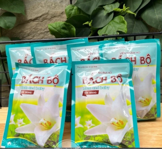 Viên Ngậm ho Bách Bộ Mom And Baby Tâm Dược gói x 6 viên