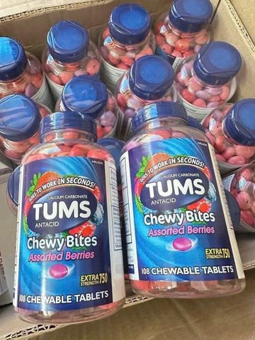 Tums Chewy Bites 108 viên giảm nhanh ợ nóng, đầy hơi - Hàng Mỹ ⚡ Giá tốt tại đây