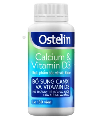 Viên uống ostelin Vitamin D3 canxi 130 viên-Hàng cty