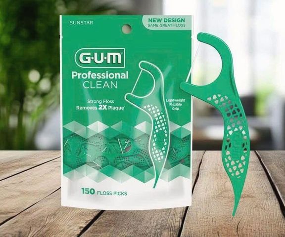 🦷 Tăm chỉ nha khoa cao cấp GUM làm sạch kẽ răng hiệu quả, 300 cây - Giao nhanh 2h