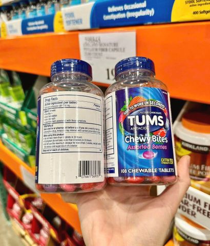 ⚡ Kẹo Tums Chewy Bites giảm ợ nóng nhanh 108 viên - Giao nhanh tiết kiệm thời gian
