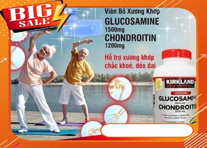 (HCM)Hỗ trợ xương khớp Glucosamine Chondroitin Sulfate Kirkland 280 Viên - Bổ Khớp Của Mỹ