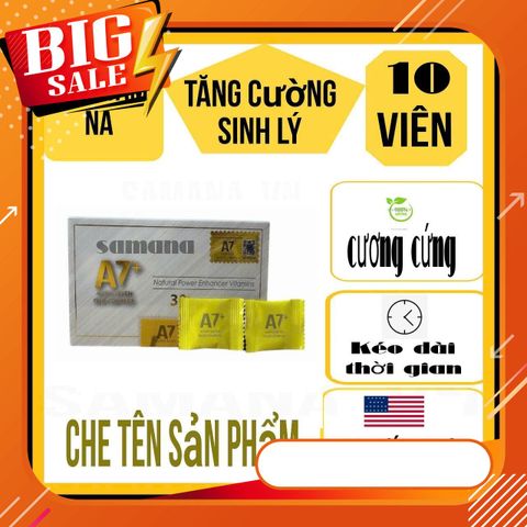 Hộp 10 Viên Kẹo Hồng Sâm A7 USA Hương Chanh Vị Ngọt - Cao Cấp