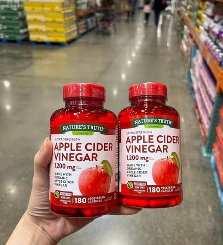 Viên Uống Giảm Cân Giấm Táo Apple Cider Vinegar 1200Mg 180 Viên ( Sale rẻ date 2/27)