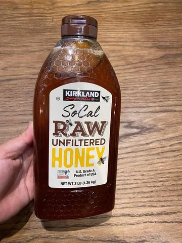 Mật ong hữu cơ raw Kirkland 1.36kg