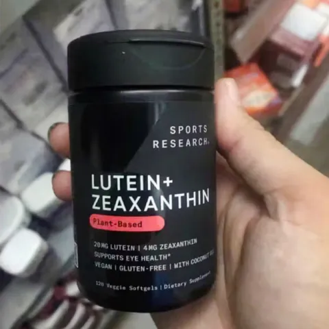 Viên uống Sports Research Lutein + Zeaxanthin |120 viên| Bảo vệ thị lực khỏe mạnh & Làm chậm quá trình thoái hóa điểm vàng do tuổi tác [S/P Chuẩn Mỹ]
