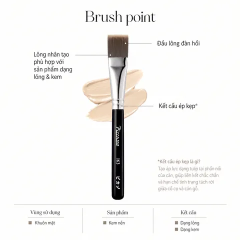 CỌ TRANG ĐIỂM PICCASSO 163 FOUNDATION