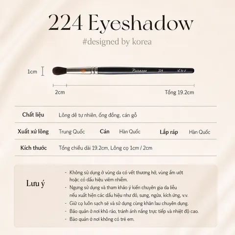 CỌ PHẤN MẮT PICCASSO 224 EYESHADOW