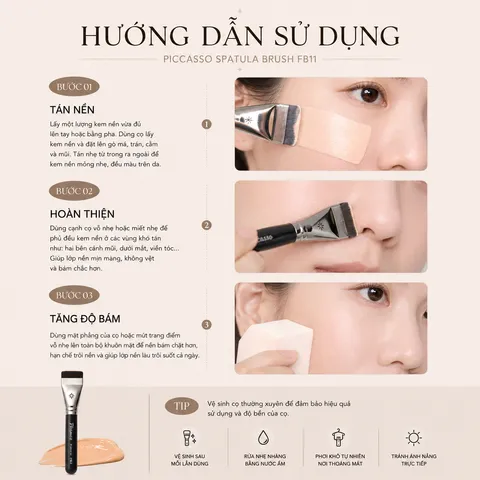 CỌ KEM NỀN PICCASSO FB11 FOUNDATION