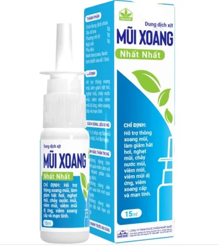 Xịt Mũi Xoang Nh Nh hỗ trợ trị nghẹt mũi, viêm xoang dị ứng Xịt Mũi Xoang Nh Nh hỗ trợ trị nghẹt mũi, viêm xoan
