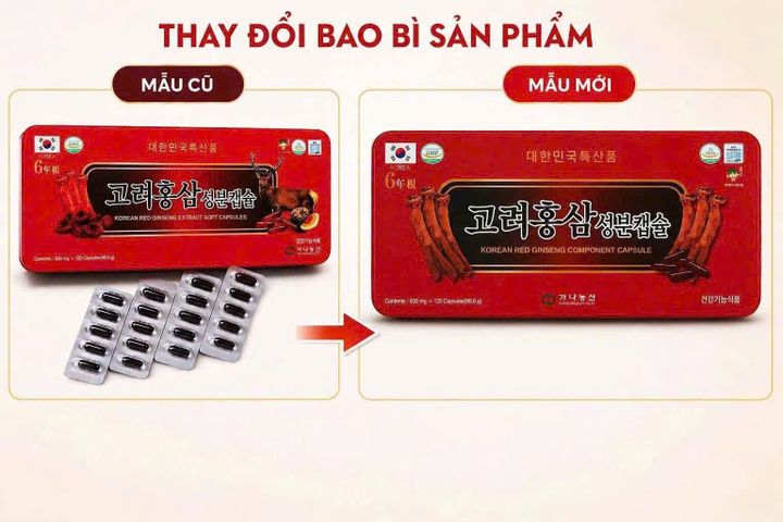 Viên Đạm Sâm Nhung Hươu Linh Chi Hồng Sâm Kana Nongsan 120 Viên - Tăng Cường Sức Khỏe, Hỗ Trợ Hệ Miễn Dịch, Phục Hồi Nhanh Chóng