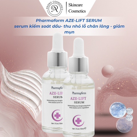 Pharmaform AZE-LIFT SERUM serum kiểm soát dầu thừa giúp thu nhỏ lỗ chân lông và cải thiện tình trạng mụn 