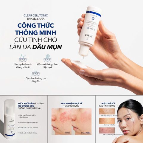 Toner cân bằng da mụn Image Clear Cell Salicylic Clarifying Tonic 118ml [hàng nhập khẩu]
