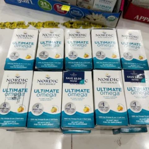 Nordic Natural Ultimate Omega - Phiên bản cao cấp cô đặc hương chanh - Hỗ trợ cường độ cao cho Tim mạch/Não bộ/Khớp & Giảm viêm mạnh mẽ