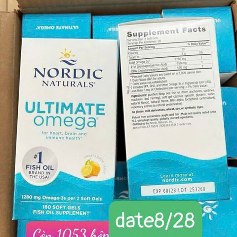 Nordic Natural Ultimate Omega - Phiên bản cao cấp cô đặc hương chanh - Hỗ trợ cường độ cao cho Tim mạch/Não bộ/Khớp & Giảm viêm mạnh mẽ