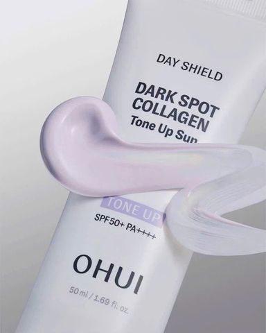 Set kem chống nắng nâng tone Ohui Day Shield Dark Spot Collagen