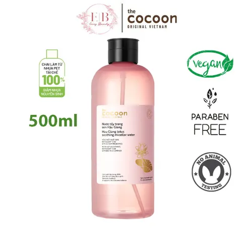 Nước Tẩy Trang Cocoon Sen Hậu Giang Cho Da Nhạy Cảm 140ml - 500ml