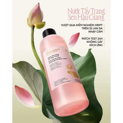 Nước Tẩy Trang Cocoon Sen Hậu Giang Cho Da Nhạy Cảm 140ml - 500ml