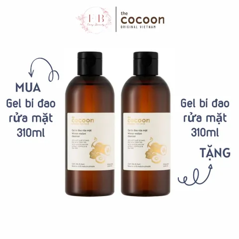 Gel bí đao rửa mặt cocoon 310ml cho da dầu mụn chai lớn big size 796989