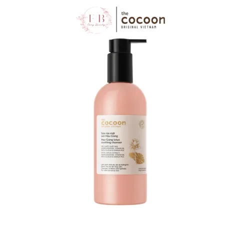 Sữa rửa mặt sen Hậu Giang Cocoon 310ml Cấp ẩm cân bằng hệ vi sinh