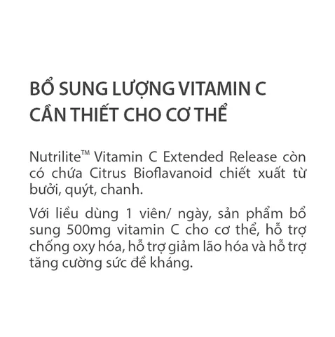 TP BVSK nutrilite™ vitamin C extended release 797014