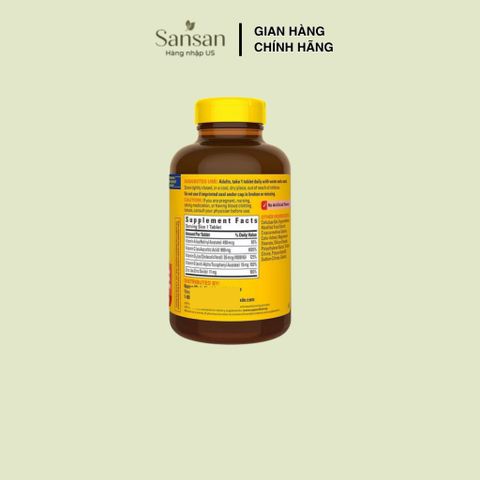Nature Made Super C 200 Viên Bổ Sung Vitamin C 900mg, Vitamin D3 1000IU Và Kẽm Zinc 11mg