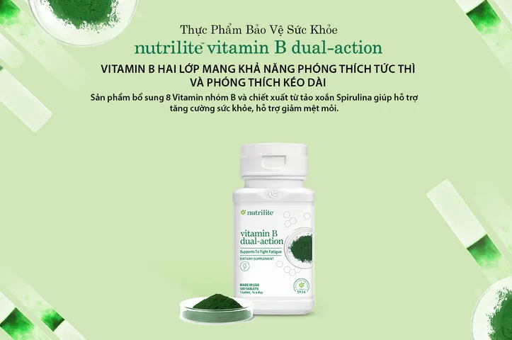 Thực phẩm bảo vệ sức khỏe nutrilite™ vitamin B dual-action 797046