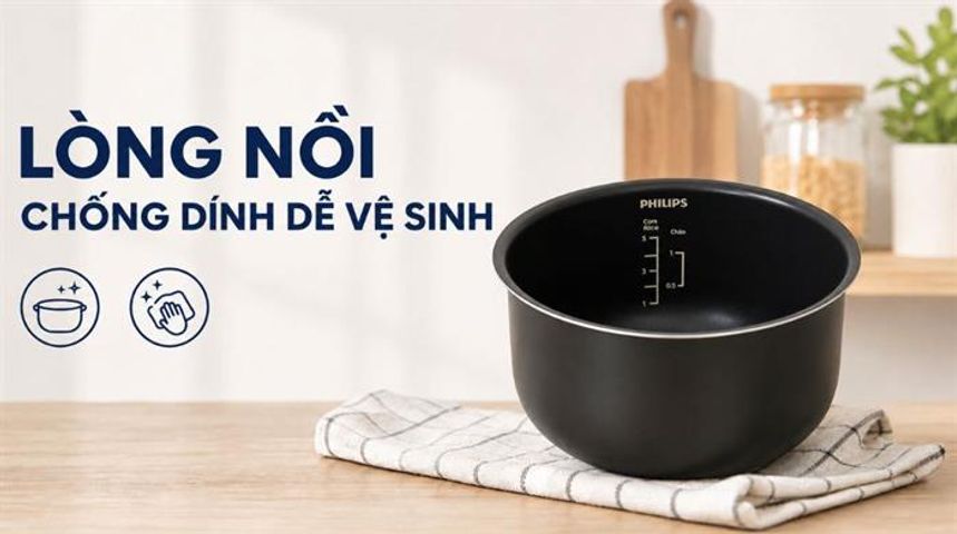  Nồi cơm điện tử Philips HD3170/66- 0,85L