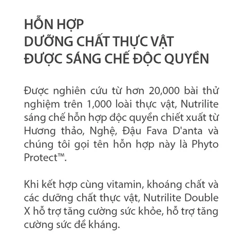 TP BVSK Nutrilite Double X không bao gồm khây