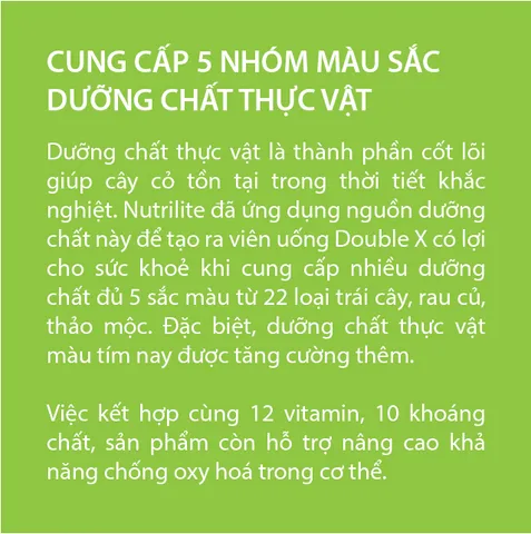 TP BVSK Nutrilite Double X không bao gồm khây