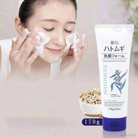 Sữa Rửa Mặt Hatomugi Ý Dĩ Hỗ Trợ Dưỡng Ẩm, Sáng Da [hàng nhập khẩu]