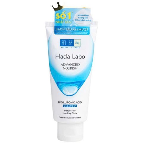 Sữa Rửa Mặt Hada Labo Dưỡng Ẩm Tối Ưu Advanced Nourish Hyaluronic Acid Cleanser 80g [hàng nhập khẩu]