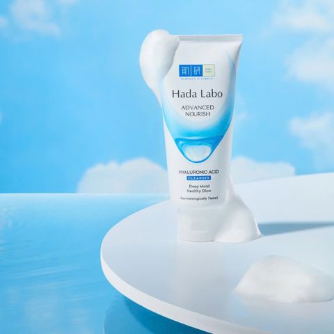 Sữa rửa mặt dưỡng ẩm sáng mịn Hada Labo Advanced Nourish Cleanser 80g [hàng nhập khẩu]