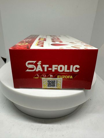 Viên Uống Sắt Folic EUZOFA Bổ Sung Sắt, Vitamin B9 B12 Hỗ Trợ Tạo Máu – Hộp 30 viên
