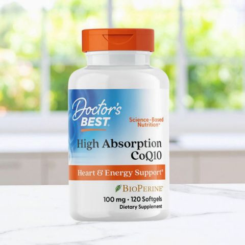 Viên uống Doctor's Best High Absorption CoQ10 |120 & 180 viên| Hỗ trợ chức năng tim mạch & Tăng cường năng lượng tế bào [S/P Chuẩn Mỹ]