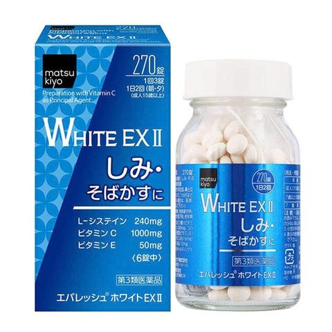 Viên Uống Trắng Da WHITE EX II Mờ Thâm Nám Bật Tông Hiệu Qủa 270 Viên Nhật Bản 797136