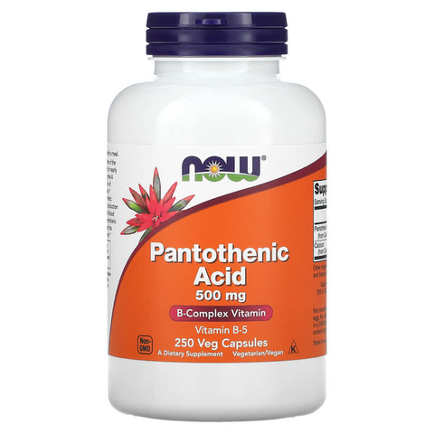 Viên uống bổ sung Vitamin B5 Now Foods - Pantothenic Acid 500mg 797174