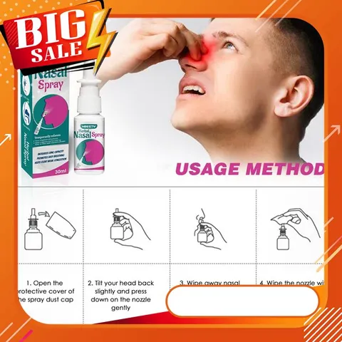 Dứt điểm viêm xoang, viêm mũi dị ứng, viêm mũi mãn tính, thông hốc xoang với chai xịt mũi Nasal Spray xuất xứ Nhật Bản loại 30 ml – Mã 1215 797232