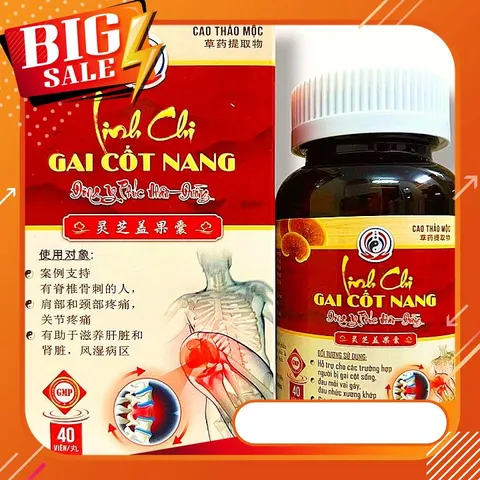Cao thảo mộc Linh chi gai cốt nang - Hộp gồm 40 viên - Mã 1301 797242