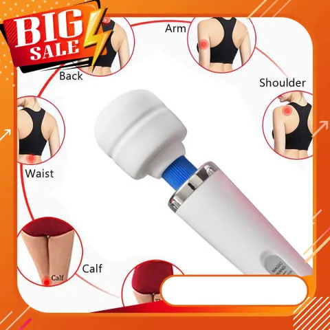 Máy mɑssage HV280 Toàn Thân + Tặng Kèm 1 SP Ngẫu Nhiên -  Magic Wand mɑssager with 10 vibration patterns Powerful Speeds - Mang đến cảm giác thoải mái, dễ chịu khắp toàn thân body (Hàng Nhập Khẩu) (Xả
