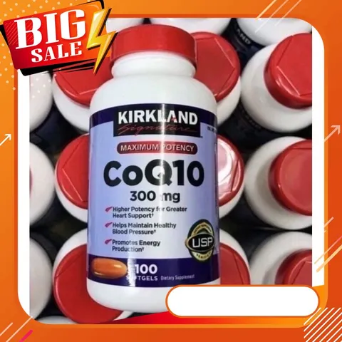 (Mới )Viên uống hỗ trợ tim mạch Kirkland Signature CoQ10 300mg 100 viên