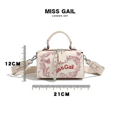 (Hàng V.I.P LIMITED) - Túi gối Nữ MISS GAIL thiết kế hoa thiêu, dung lượng lớn