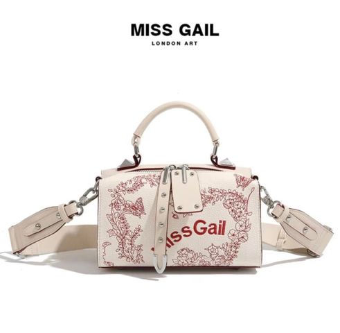 (Hàng V.I.P LIMITED) - Túi gối Nữ MISS GAIL thiết kế hoa thiêu, dung lượng lớn
