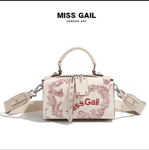 (Hàng V.I.P LIMITED) - Túi gối Nữ MISS GAIL thiết kế hoa thiêu, dung lượng lớn
