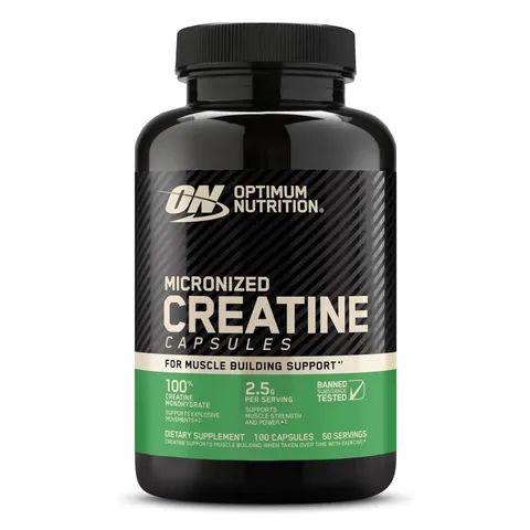 Creatine Capsules - Tăng sức bền hỗ trợ tập luyện săn chắc cơ bắp 200 viên, sản xuất chính hãng tại Mỹ